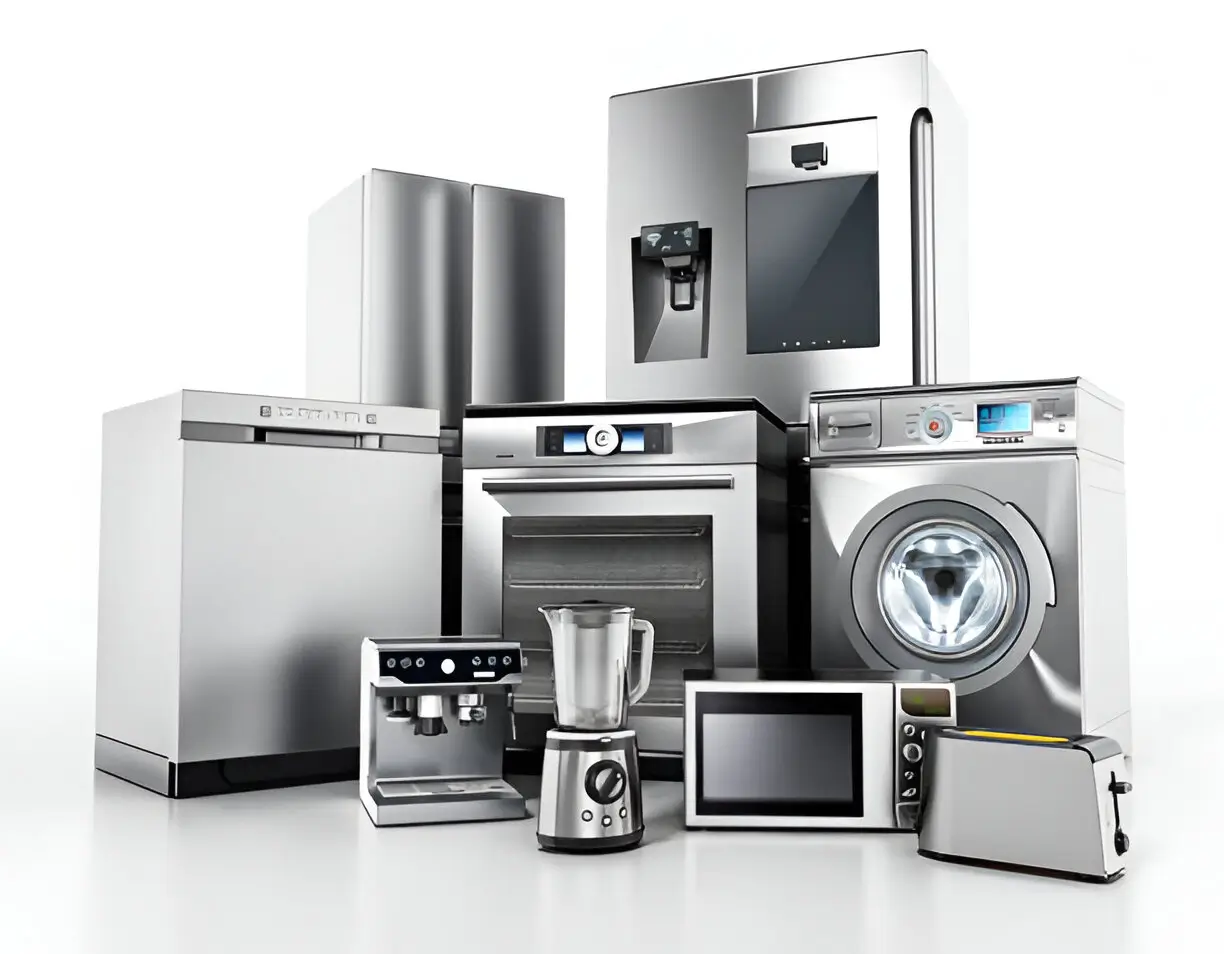 Professional appliance repair technician at work